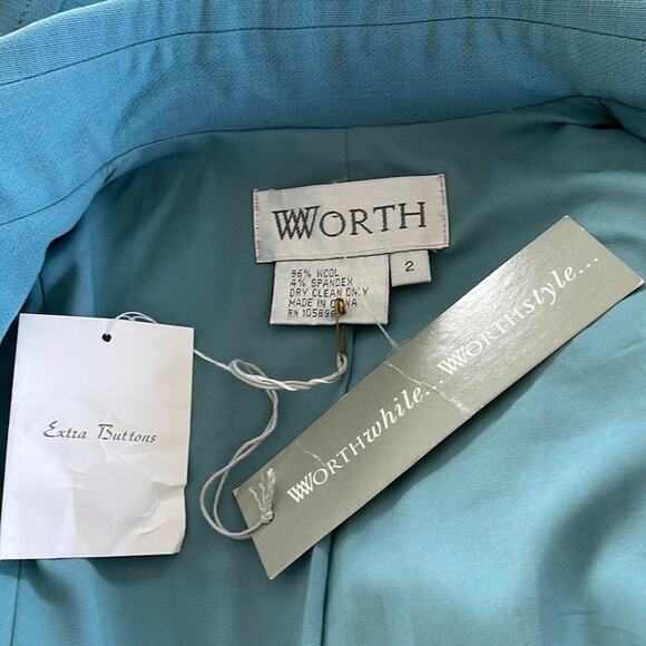 WORTH Bluestar Zip Jacket Size 2 NWT - Picture 3 of 12